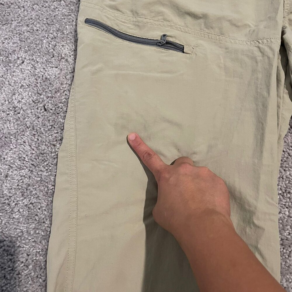 Patagonia Pants Mens Large Beige Sandy Cay Lightweight Nylon Hiking Cargo 82091 - Picture 6 of 16